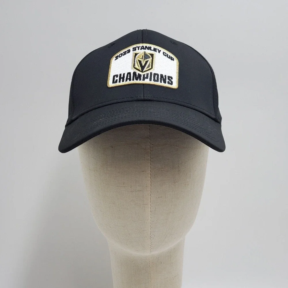 Fanatics Vegas Golden Knights 2023 Stanley Cup Champions Flex Hat Black Mens S/M
